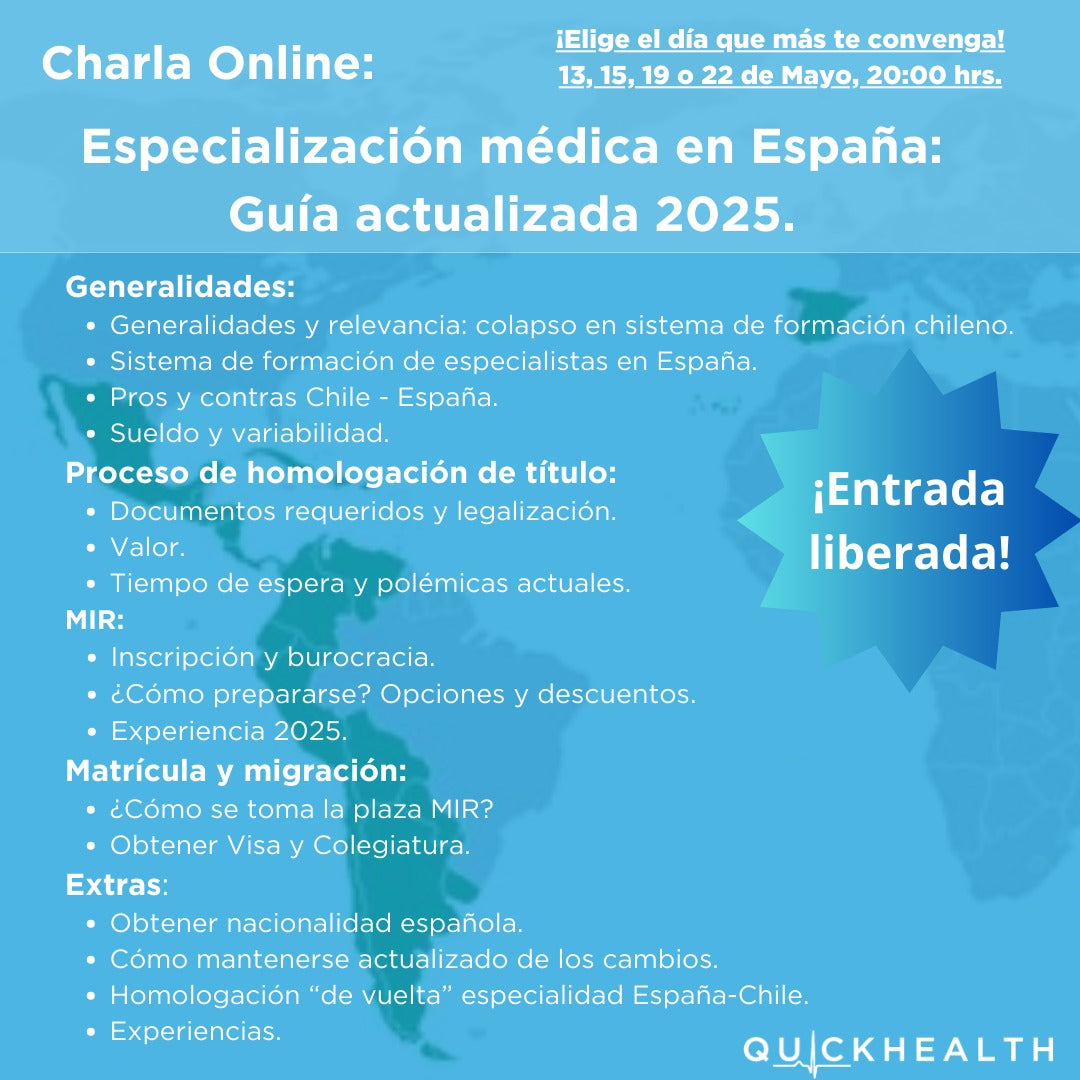 Charla Online: Especialización médica en España