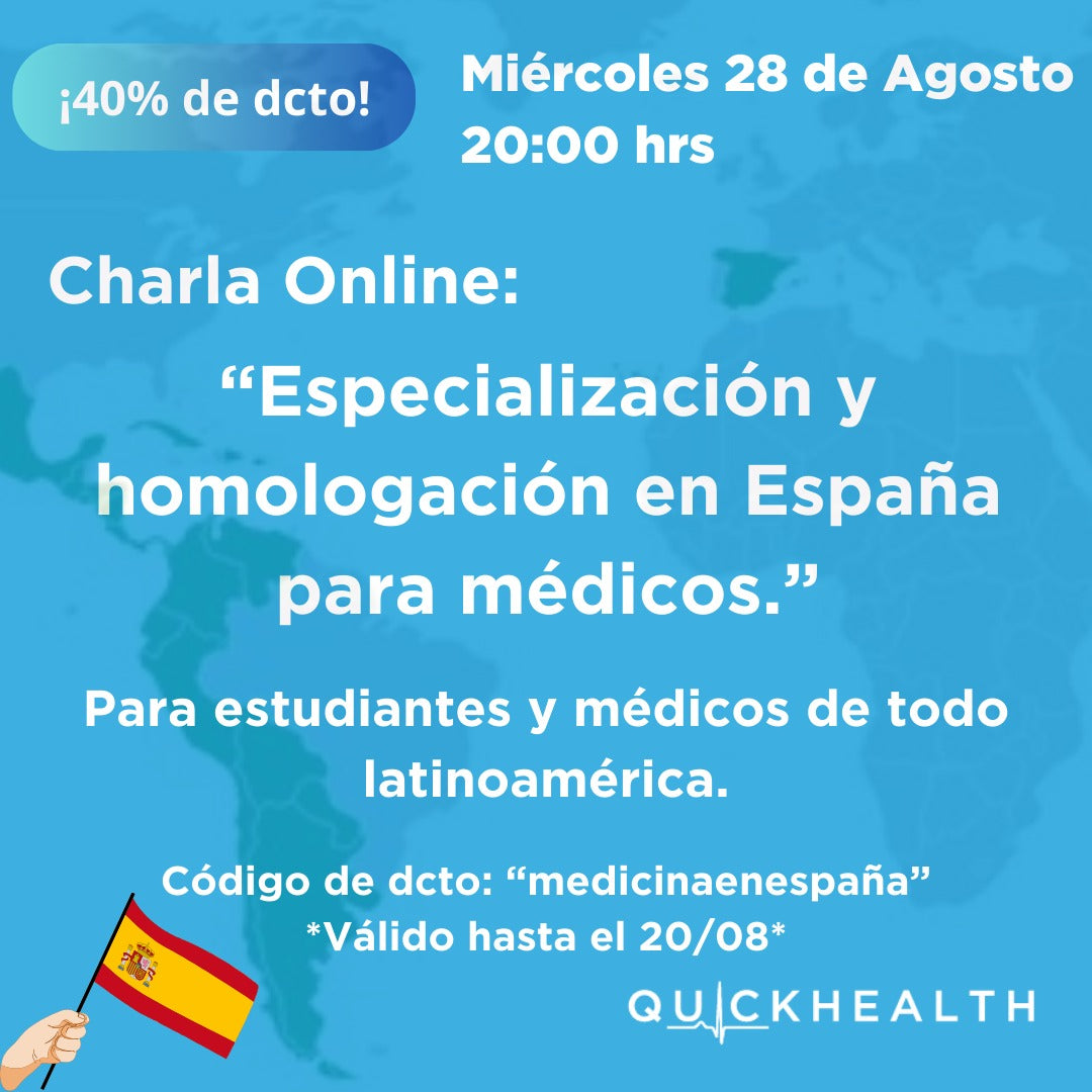 Charla Especialización y Homologación en España para Médic@s PRÓXIMAMENTE