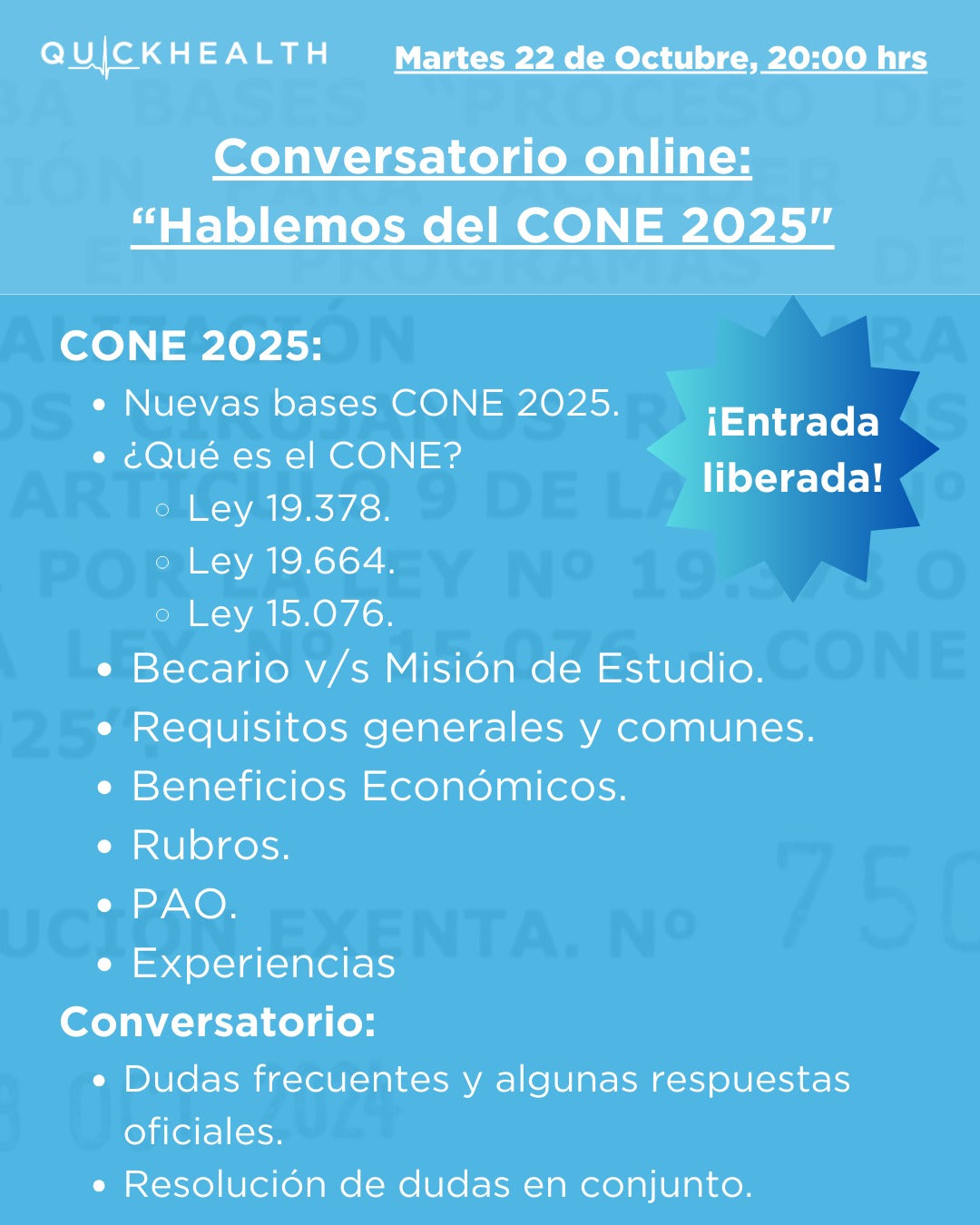 Charla "Hablemos del CONE 2025"