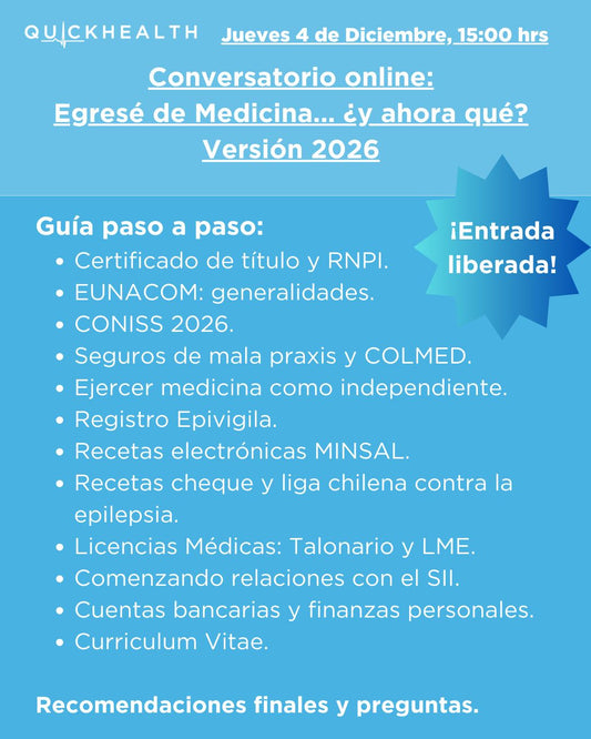 Conversatorio Online: “Egresé de Medicina… ¿y ahora qué?” – Versión 2026