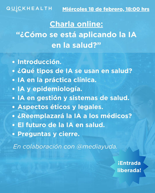 Charla online: ¿Cómo se está aplicando la IA en la salud?