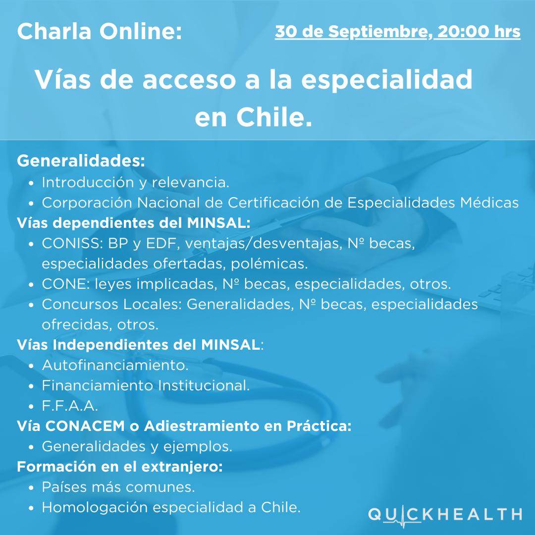 Charla Vías de Acceso a la Especialidad